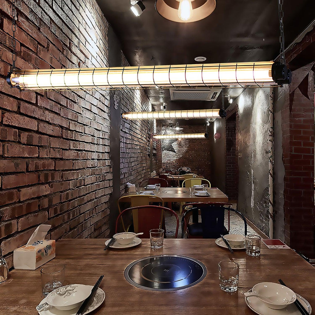 Arsorisra Industrial Linear Pendant Light