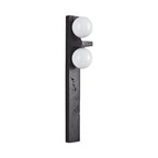 Asymmetrical Travertine Wall Sconce Natural Stone LED Warm Light Bedroom Living Room — Warm Cool