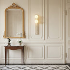 Asymmetrical Travertine Wall Sconce Natural Stone LED Warm Light Bedroom Living Room — Warm Cool