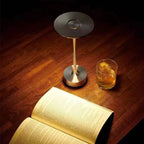 AuraTap Rechargeable Touch LED Desk Lamp Dimmable Bedside Office — Space Gray Silver Gold Black White