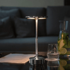 AuraTap Rechargeable Touch LED Desk Lamp Dimmable Bedside Office — Space Gray Silver Gold Black White