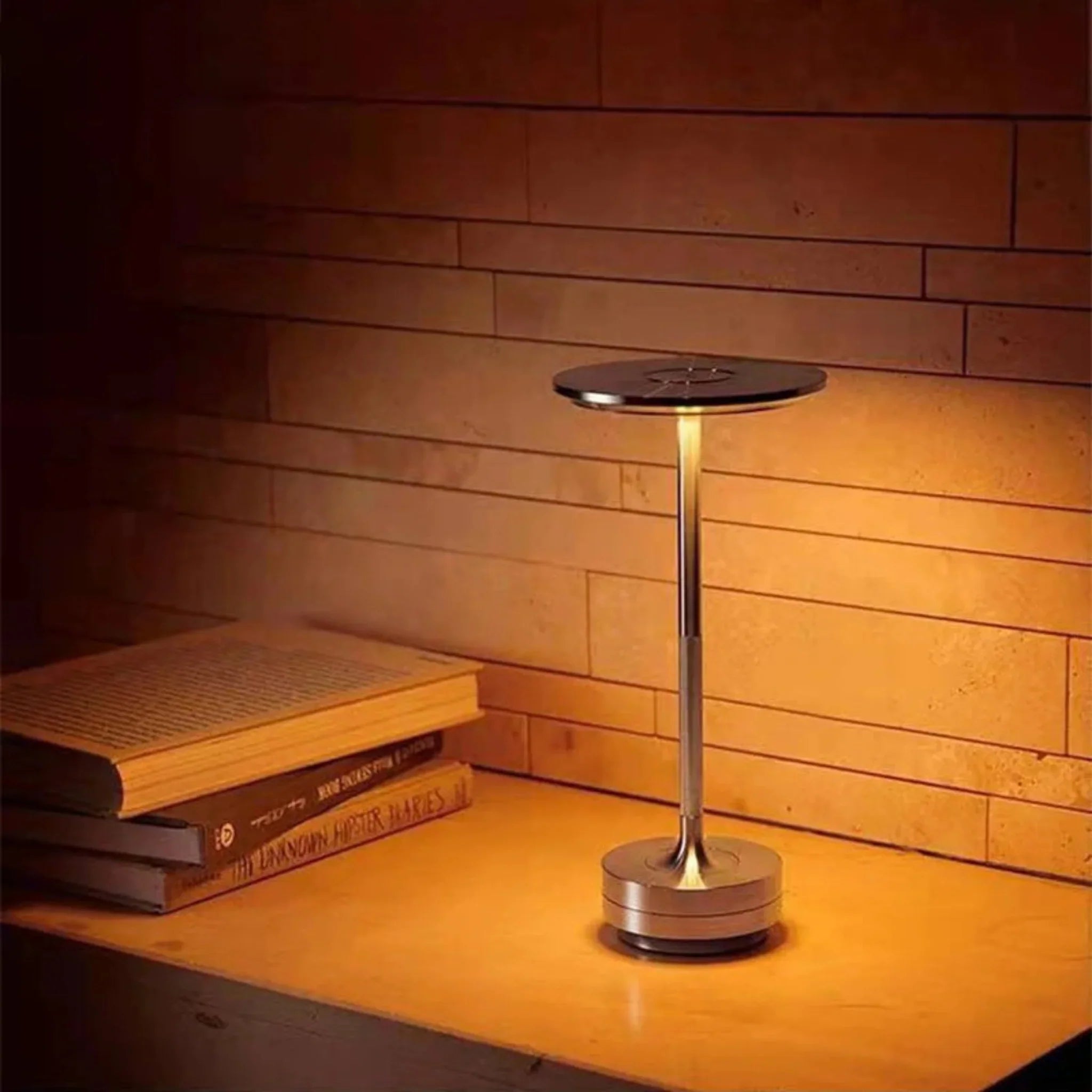 AuraTap Rechargeable Touch LED Desk Lamp Dimmable Bedside Office — Space Gray Silver Gold Black White