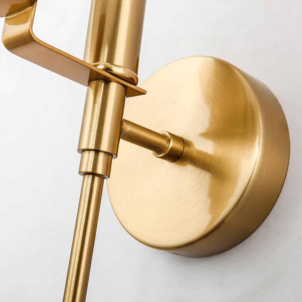 Bravi Brass Wall Sconce with Alabaster Shade