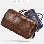 Leather Travel Bag – Vintage PU Leather Weekend Duffle Bag