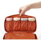 Travel Suitcase Organizer Bag for Women – Lingerie, Bra & Toiletry Pouch