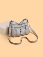 Leather Adjustable Strap Shoulder Bag