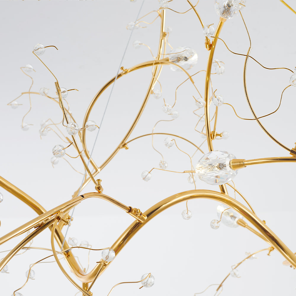 Olivia Romantic Art Deco Branch Pendant Light