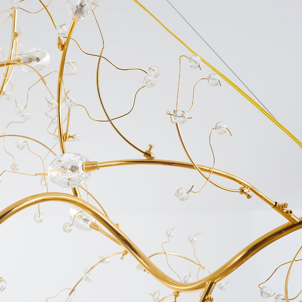 Olivia Romantic Art Deco Branch Pendant Light