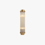 Ray Modern Gold Cylindrical Metal & Crystal Wall Lamp
