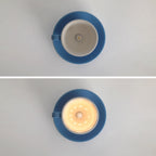 Aria Modern Coffee Cups Ceramic Flush Ceiling Lighting