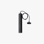 Yore Modern Cylinder Shape Linear Pendant Light Black Metal