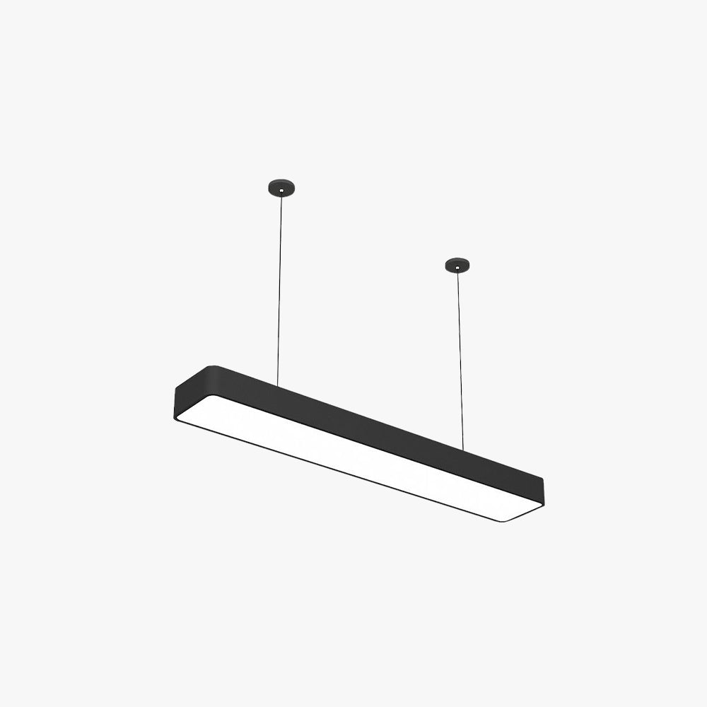 Noar Minimalist Rectangular LED Black Pendant Light,