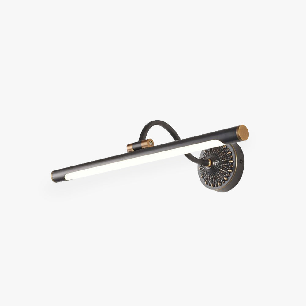 Tiffany Black Adjustable Reading Spotlight Wall Lamp – Metal & Wood Design