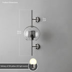 Industrial Hurricane Wall Sconce Brass Glass Vintage Indoor Bedroom Living Room Bar — Black Brass