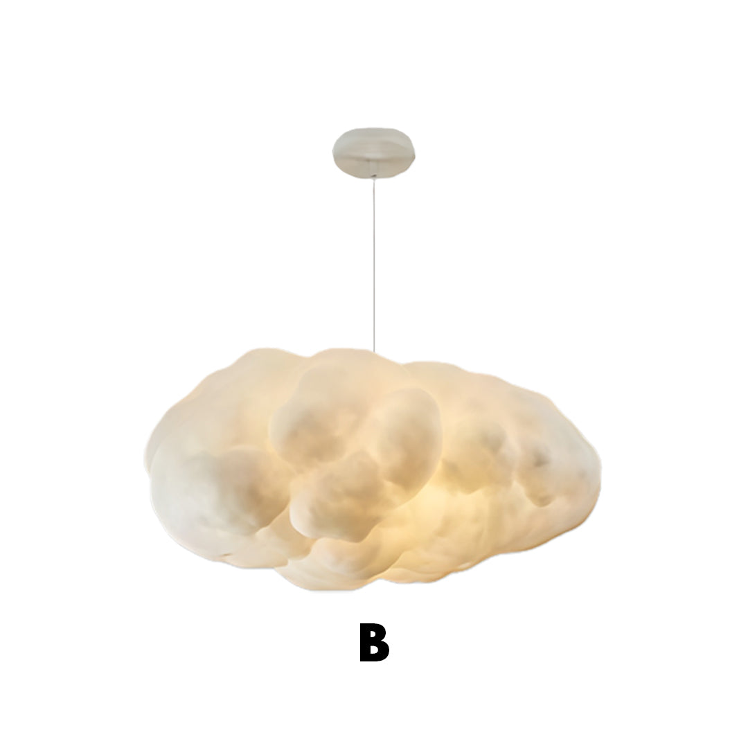 Cloud Pendant Light Modern 3D Design Fabric LED Ceiling Bedroom Living Room — Single to Sets of 8