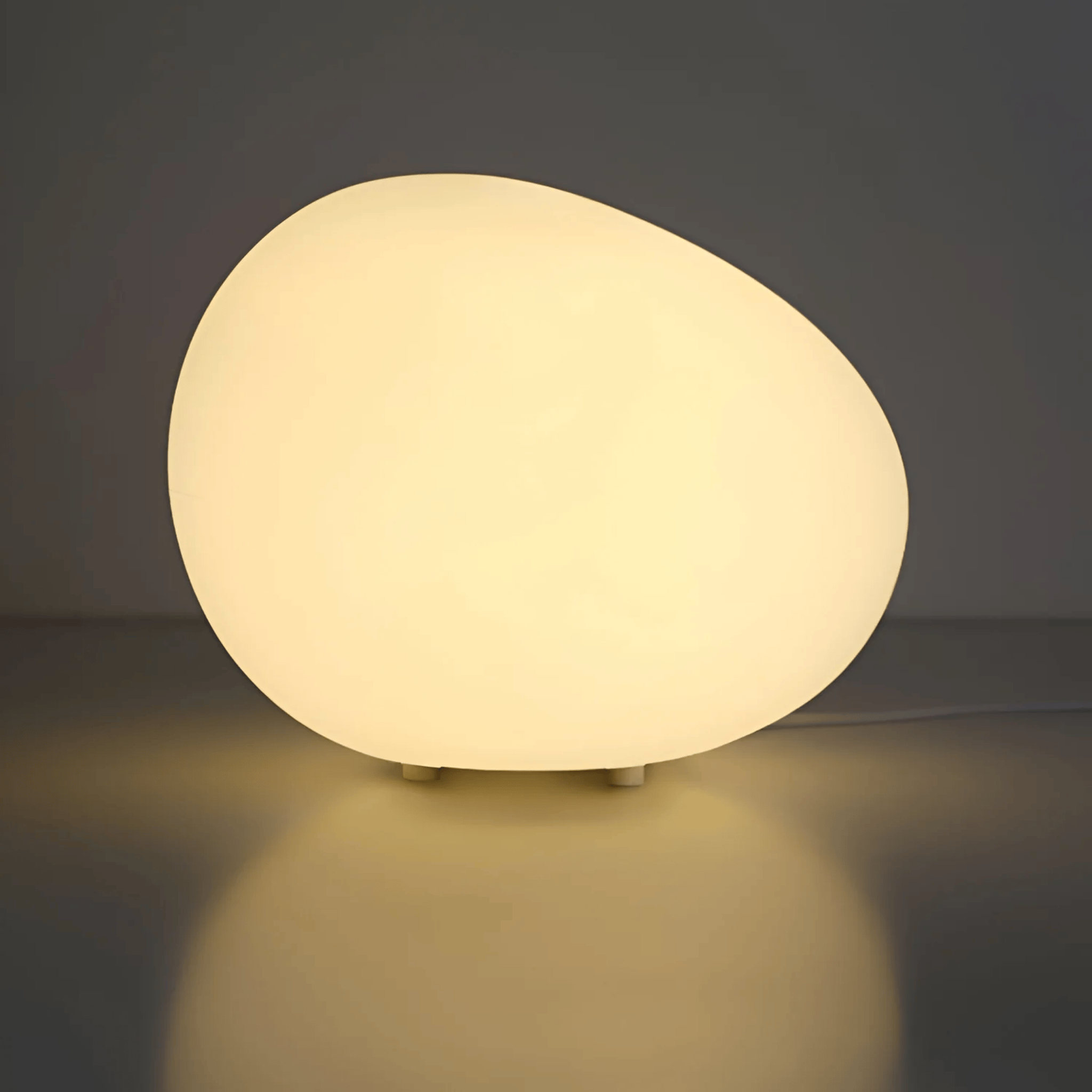 PebbleGlow LED Night Light Minimalist Bedside Lamp Warm White Rechargeable