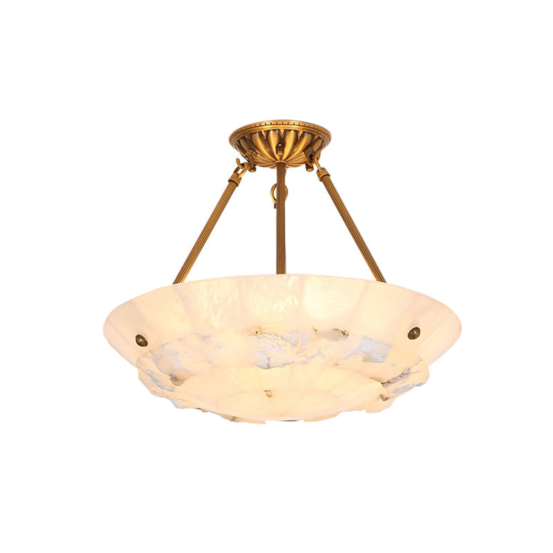 Bowl Pendant Lamp Alabaster Elegance