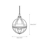 Braeden Sculptural Pendant Light Natural Stone LED Warm White Dining Room Bedroom — Brass Hardware