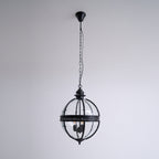 Braeden Sculptural Pendant Light Natural Stone LED Warm White Dining Room Bedroom — Brass Hardware