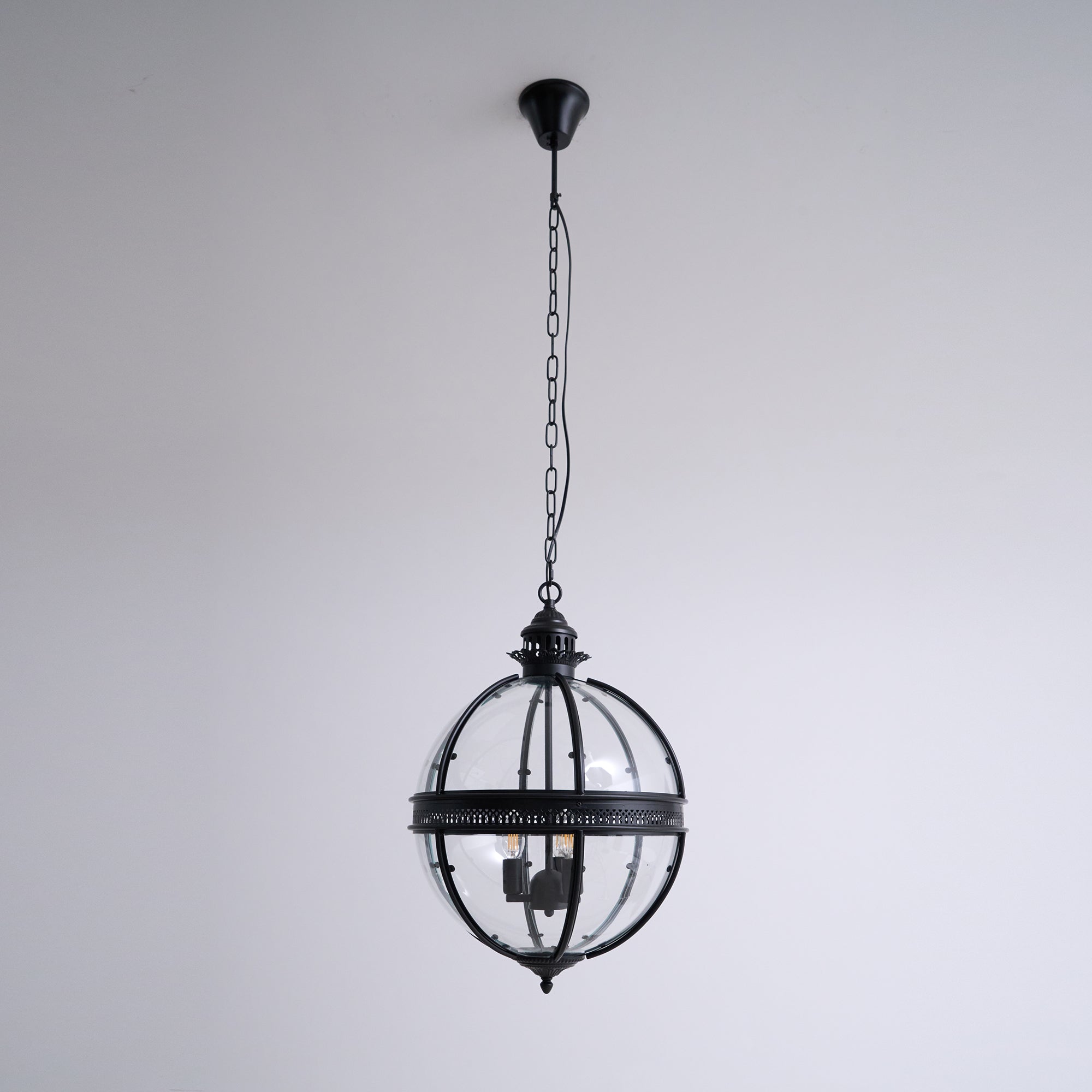 Braeden Sculptural Pendant Light Natural Stone LED Warm White Dining Room Bedroom — Brass Hardware