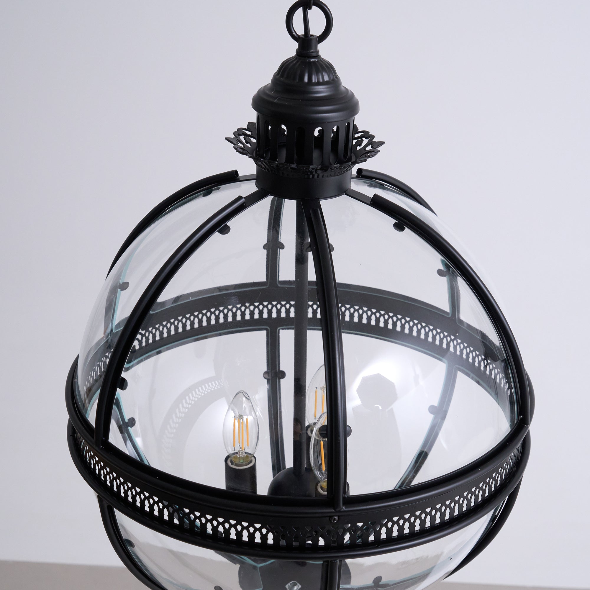Braeden Sculptural Pendant Light Natural Stone LED Warm White Dining Room Bedroom — Brass Hardware