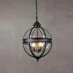 Braeden Sculptural Pendant Light Natural Stone LED Warm White Dining Room Bedroom — Brass Hardware
