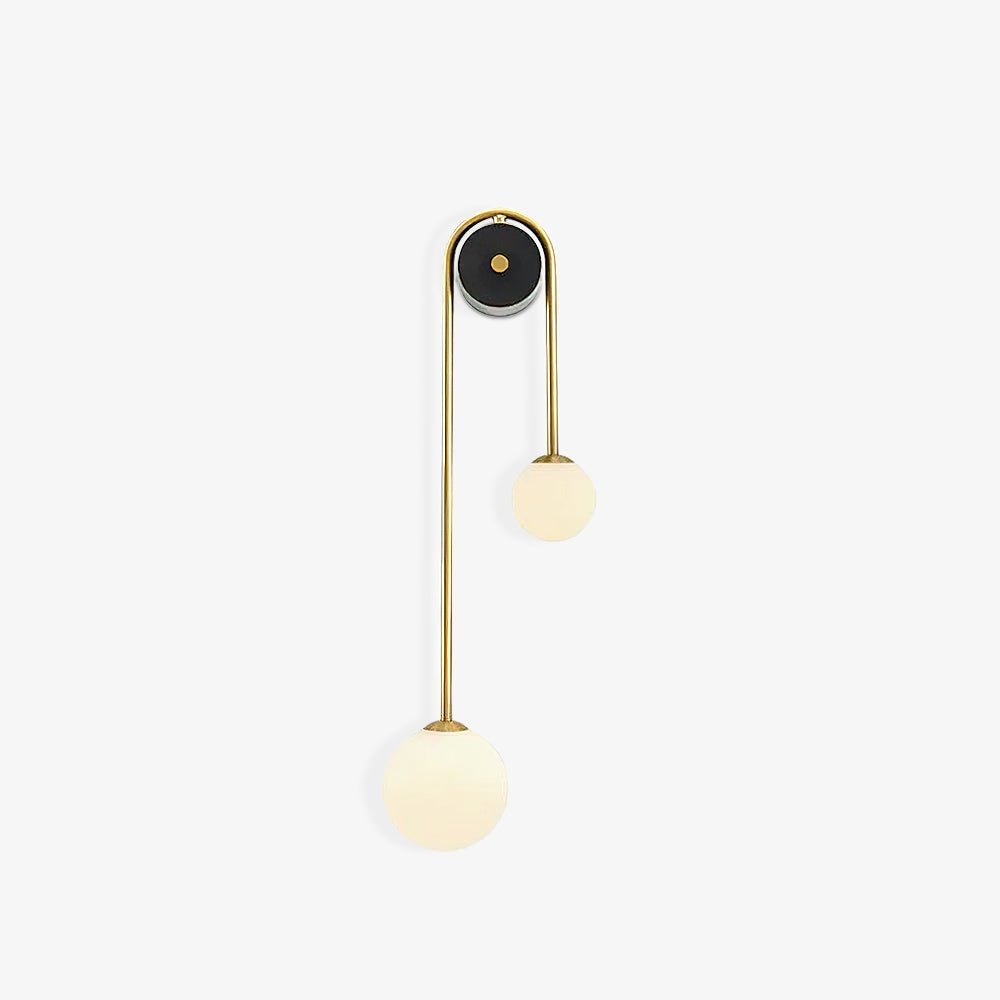 Elaro Elegant Brass Arc Wall Light – Modern Wall Sconce