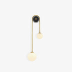 Elaro Elegant Brass Arc Wall Light – Modern Wall Sconce