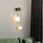 Elaro Elegant Brass Arc Wall Light – Modern Wall Sconce