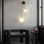 Elaro Elegant Brass Arc Wall Light – Modern Wall Sconce