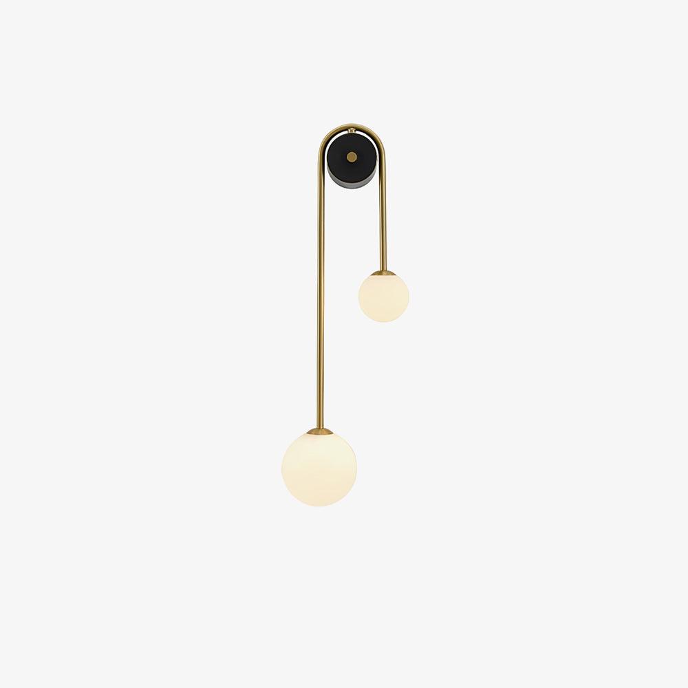 Elaro Elegant Brass Arc Wall Light – Modern Wall Sconce