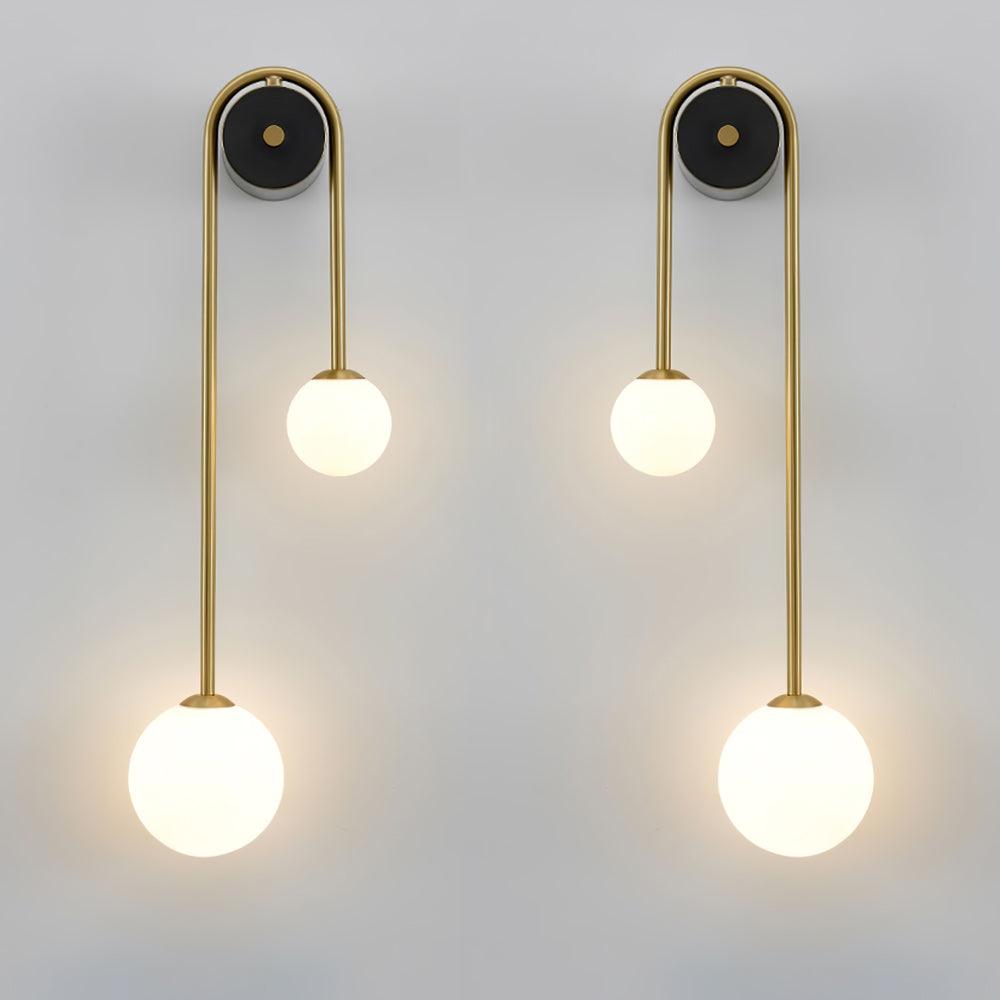 Elaro Elegant Brass Arc Wall Light – Modern Wall Sconce