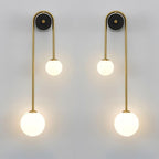 Elaro Elegant Brass Arc Wall Light – Modern Wall Sconce