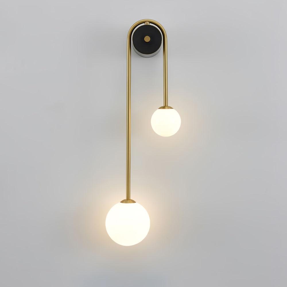 Elaro Elegant Brass Arc Wall Light – Modern Wall Sconce