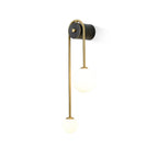Elaro Elegant Brass Arc Wall Light – Modern Wall Sconce