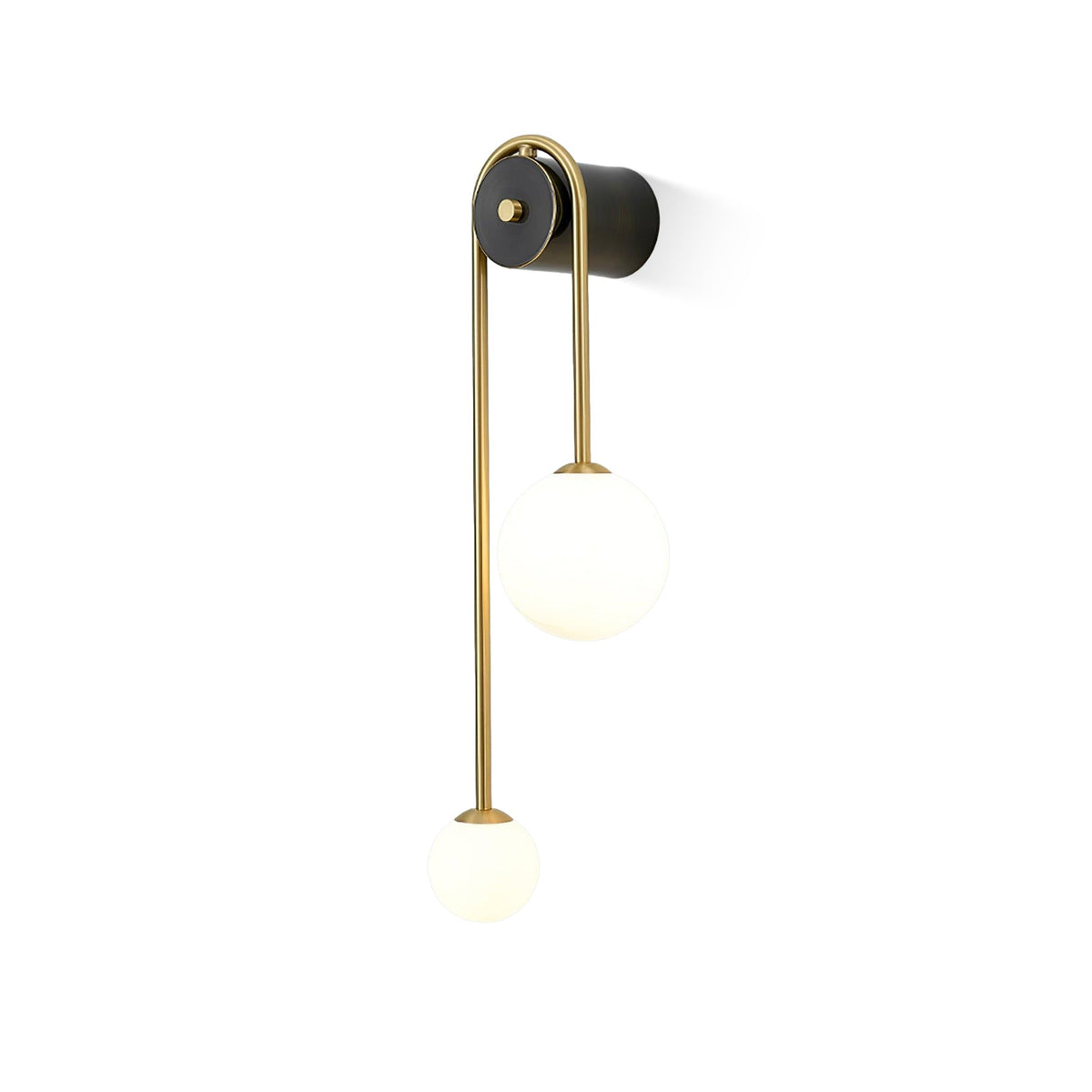 Elaro Elegant Brass Arc Wall Light – Modern Wall Sconce