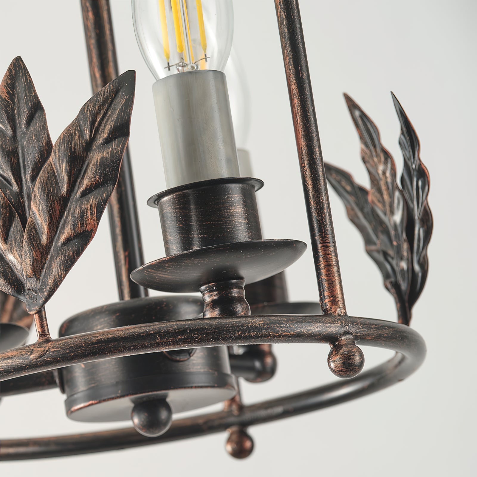 Brighton Lantern Pendant Lamp Geometric Metal Frame Glass LED Warm White Kitchen Dining — Brass Black