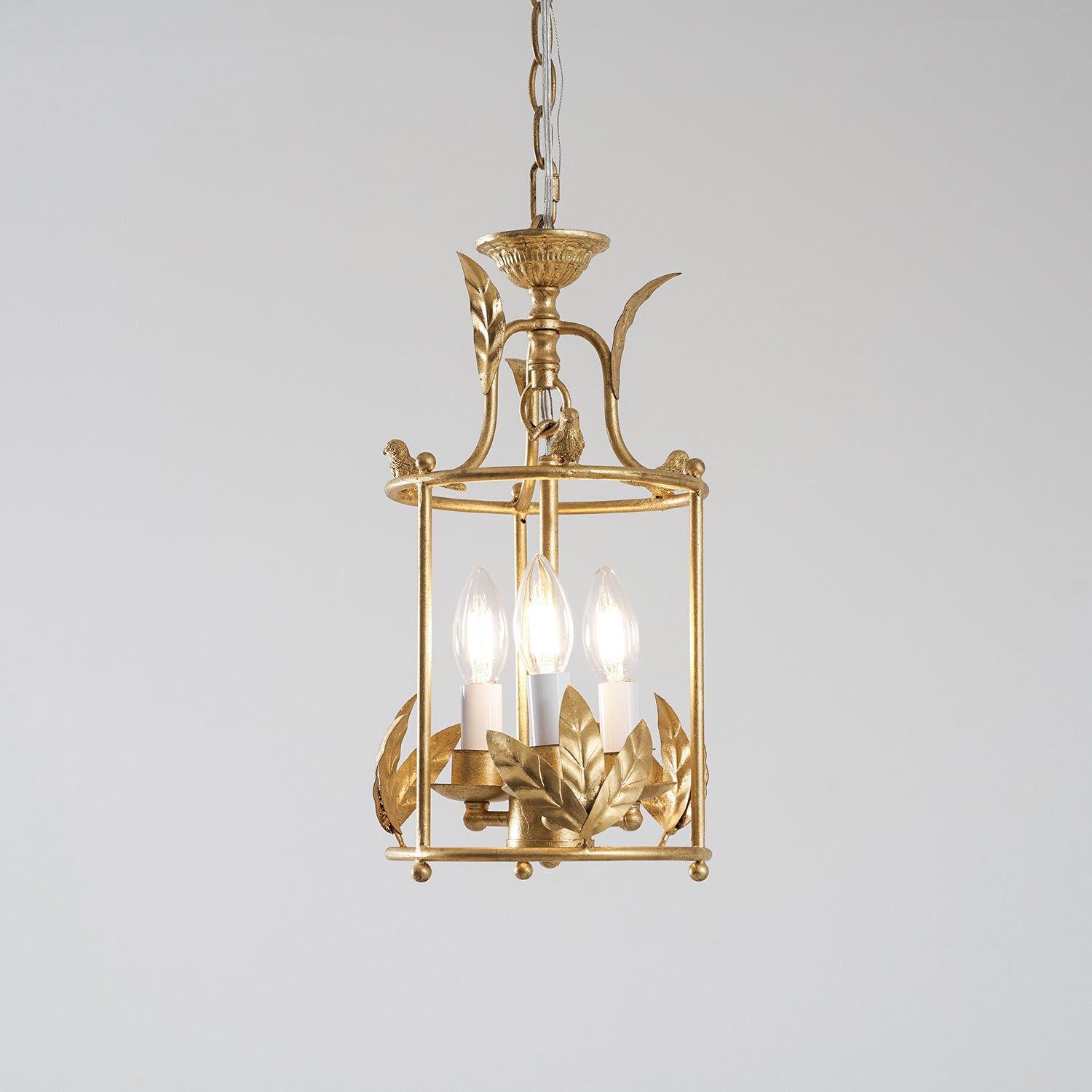 Brighton Lantern Pendant Lamp Geometric Metal Frame Glass LED Warm White Kitchen Dining — Brass Black
