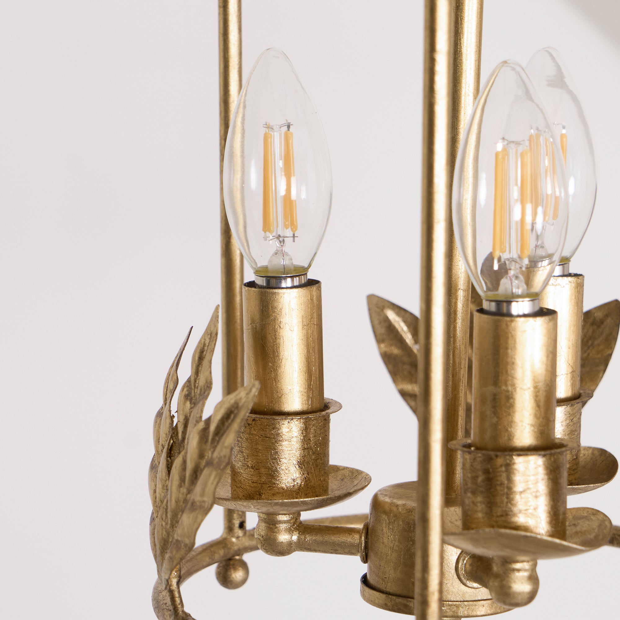 Brighton Lantern Pendant Lamp Geometric Metal Frame Glass LED Warm White Kitchen Dining — Brass Black