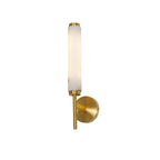 Brindisi Alabaster Wall Lamp Brass Black Dimmable Bedroom Living Room — 1 to 2 Heads