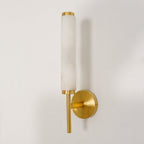 Brindisi Alabaster Wall Lamp Brass Black Dimmable Bedroom Living Room — 1 to 2 Heads