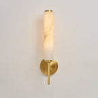 Brindisi Alabaster Wall Lamp Brass Black Dimmable Bedroom Living Room — 1 to 2 Heads