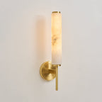 Brindisi Alabaster Wall Lamp Brass Black Dimmable Bedroom Living Room — 1 to 2 Heads