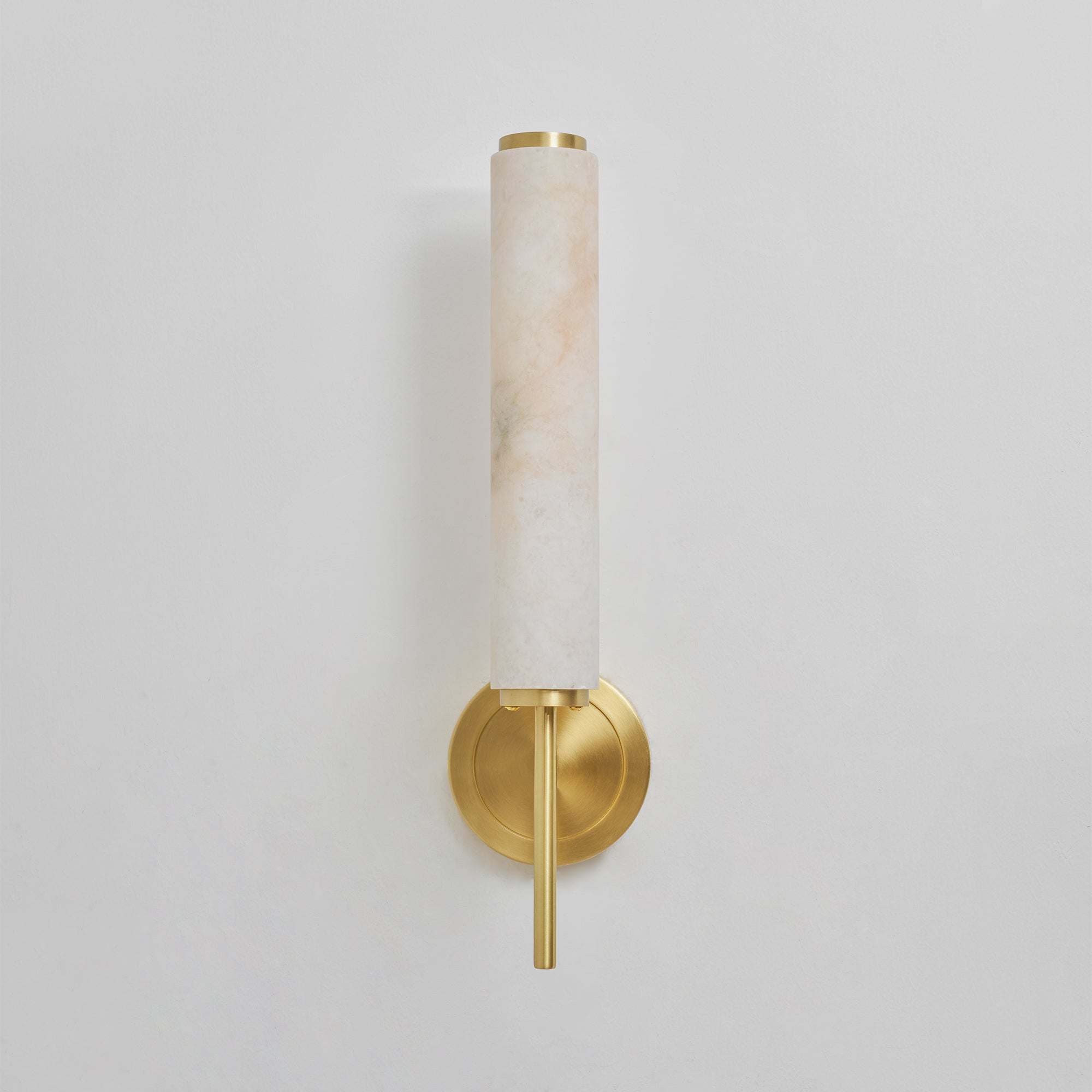 Brindisi Alabaster Wall Lamp Brass Black Dimmable Bedroom Living Room — 1 to 2 Heads