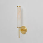 Brindisi Alabaster Wall Lamp Brass Black Dimmable Bedroom Living Room — 1 to 2 Heads