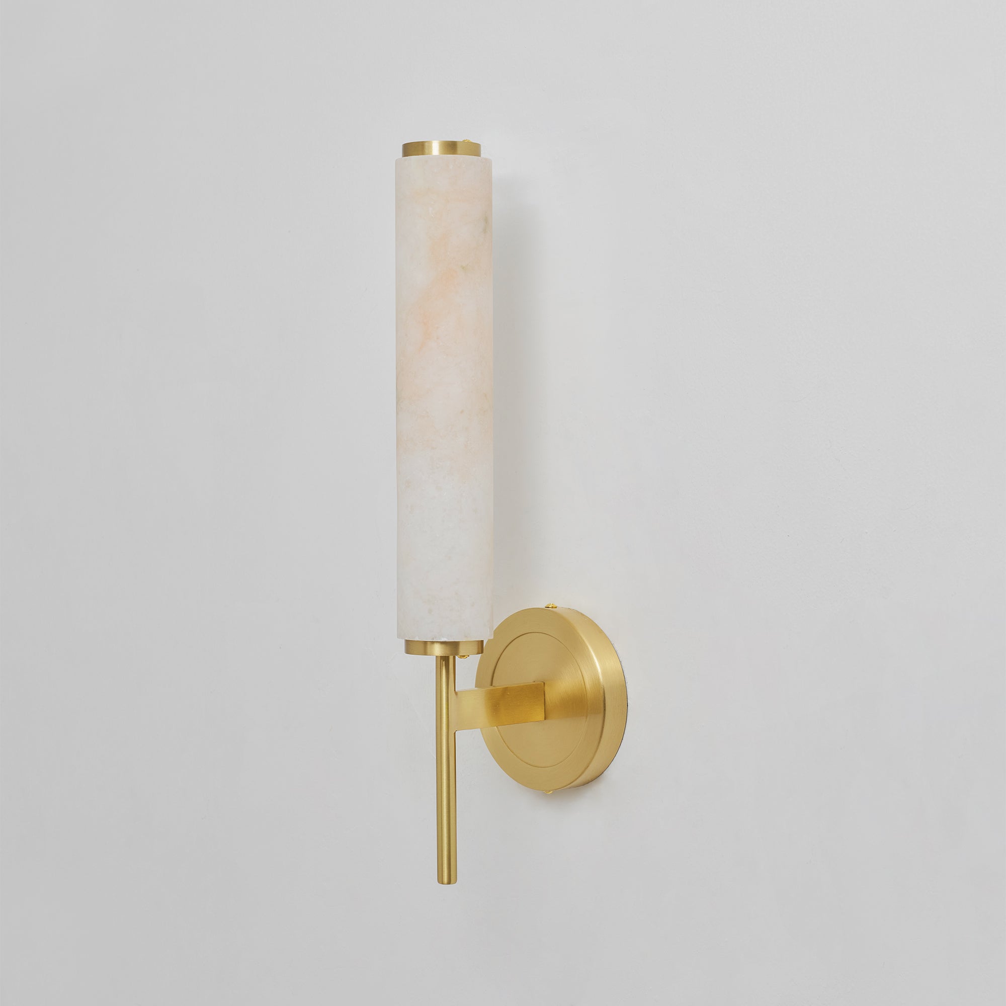 Brindisi Alabaster Wall Lamp Brass Black Dimmable Bedroom Living Room — 1 to 2 Heads