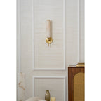 Brindisi Alabaster Wall Lamp Brass Black Dimmable Bedroom Living Room — 1 to 2 Heads