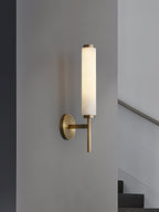 Brindisi Alabaster Wall Lamp Brass Black Dimmable Bedroom Living Room — 1 to 2 Heads