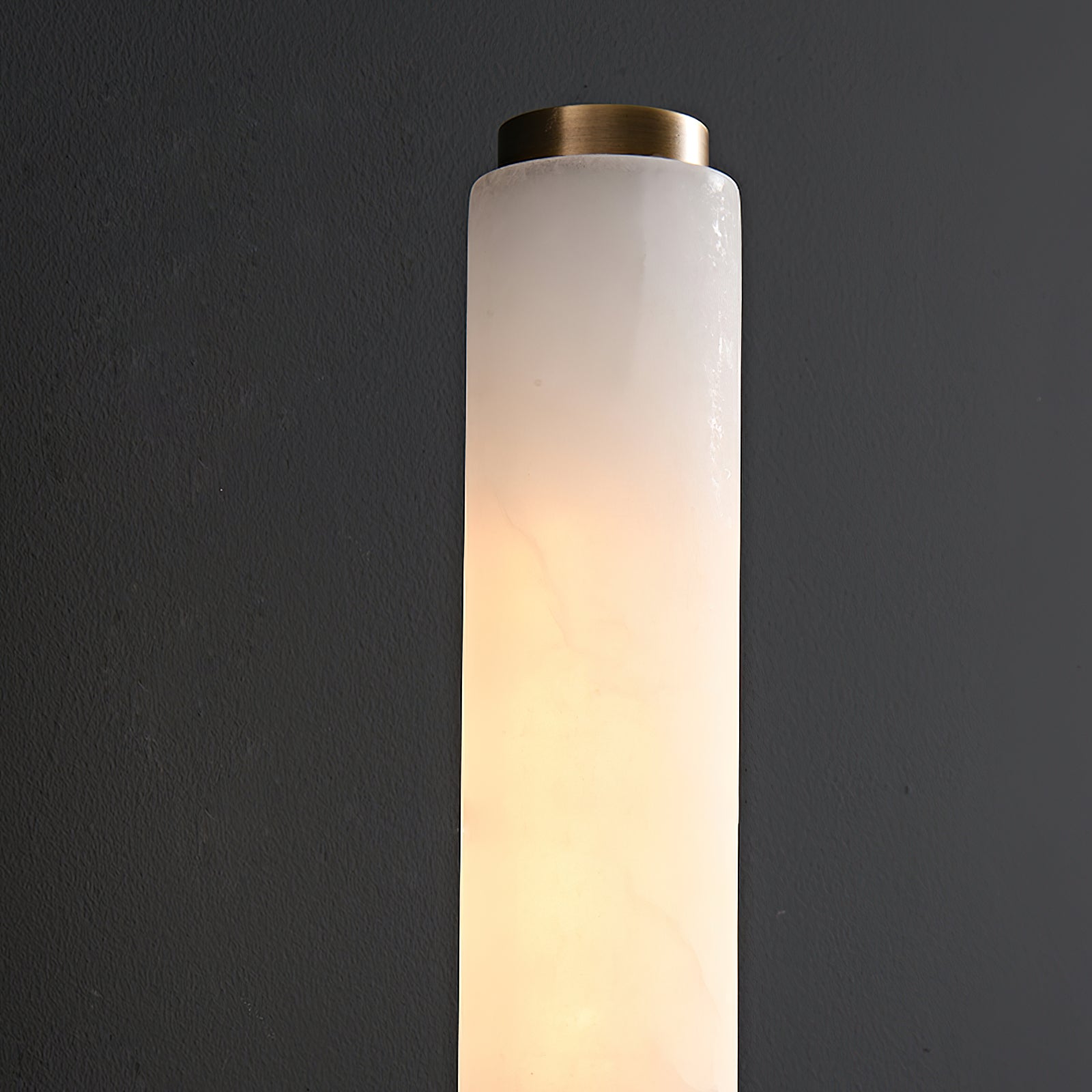 Brindisi Alabaster Wall Lamp Brass Black Dimmable Bedroom Living Room — 1 to 2 Heads