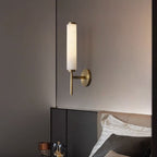 Brindisi Alabaster Wall Lamp Brass Black Dimmable Bedroom Living Room — 1 to 2 Heads